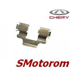 Пластины передних колодок (комплект 4шт, пружина прижимная монтажная)